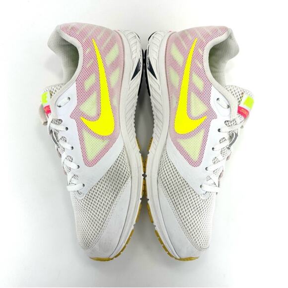Nike Zoom Fly Dynamic Support Women Running Sneakers Size 10 White Pink Yellow - Picture 13 of 16